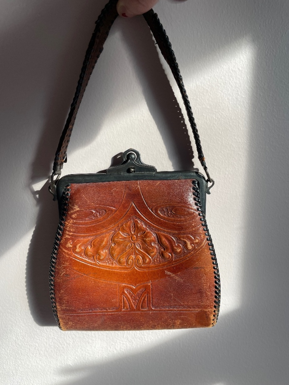 Antique 20s Hand Hammered Purse